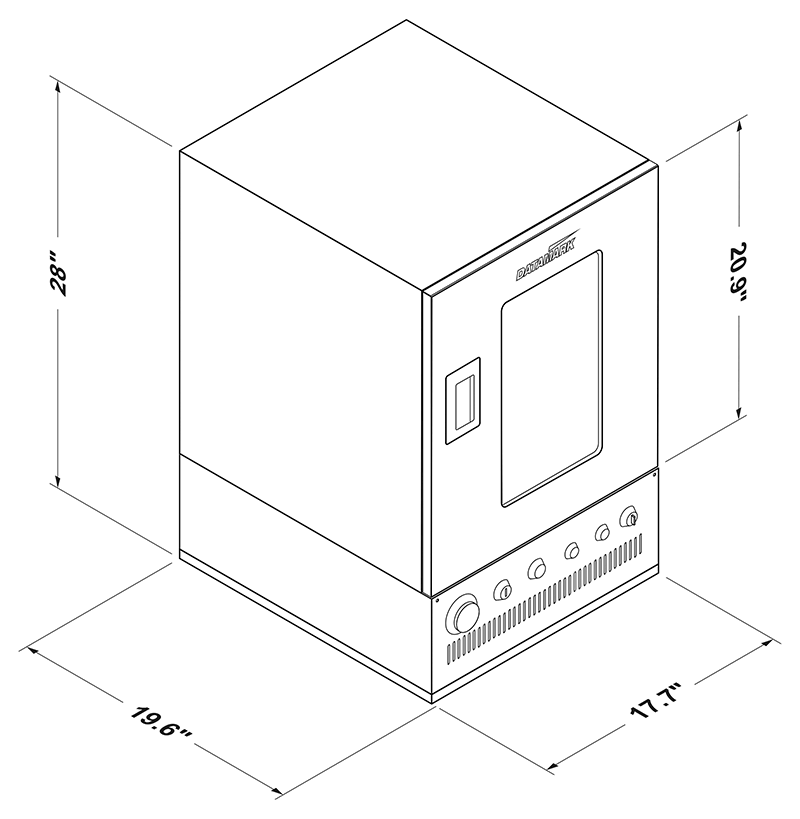 Datamark XS+ Laser Marking Class 1 Cabinet Dimensions Datamark XS+ Laser Marking Class 1 Cabinet Dimensions