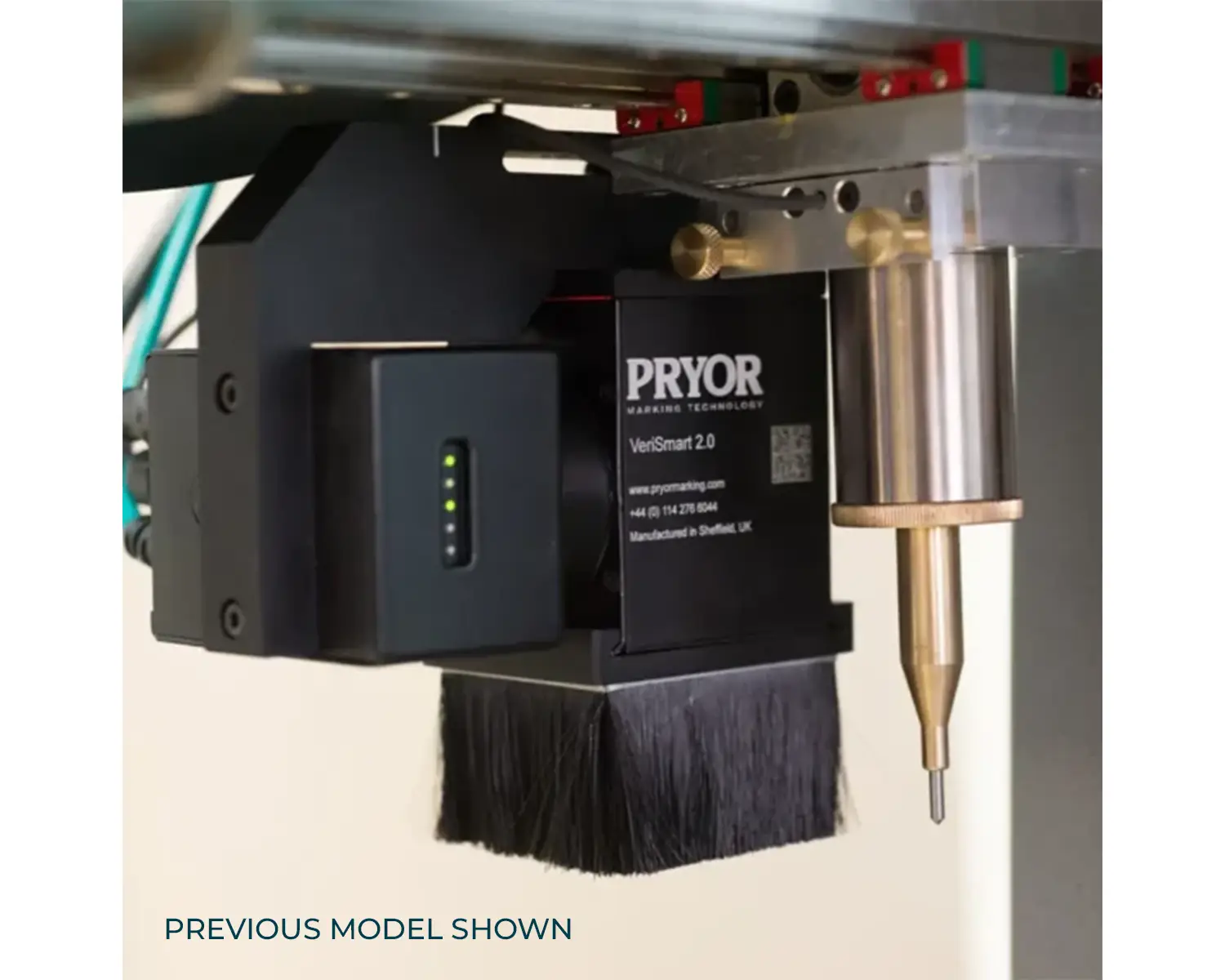 Dot peen machine with integrated mark verification vision system